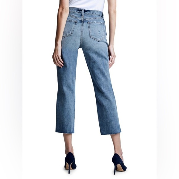 L'AGENCE Adele High-Rise Cropped Stovepipe Jeans Sz 26 - Picture 4 of 10